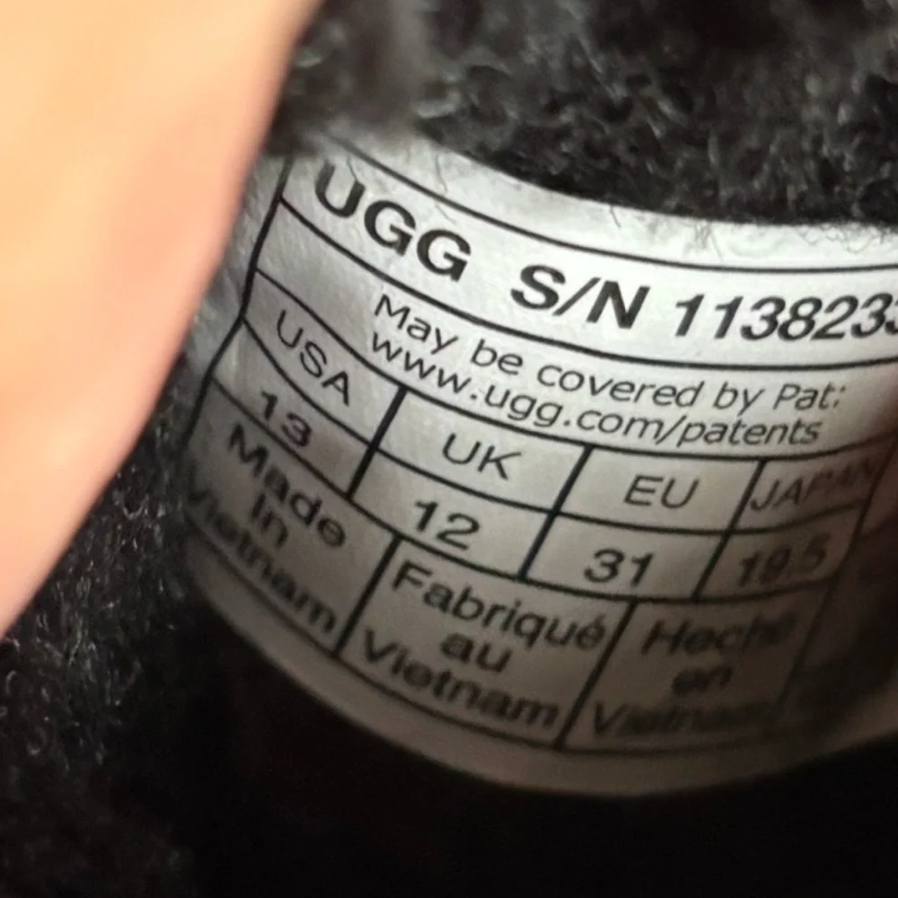 UGG Kids Black and Purple Sequin Boots - Picture 10 of 10